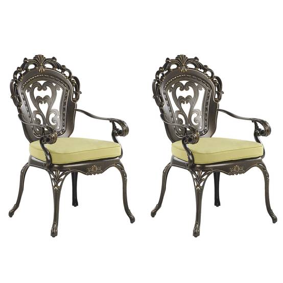 Chaise de jardin Aluminium Marron foncé SAPRI - Beliani - Image 1