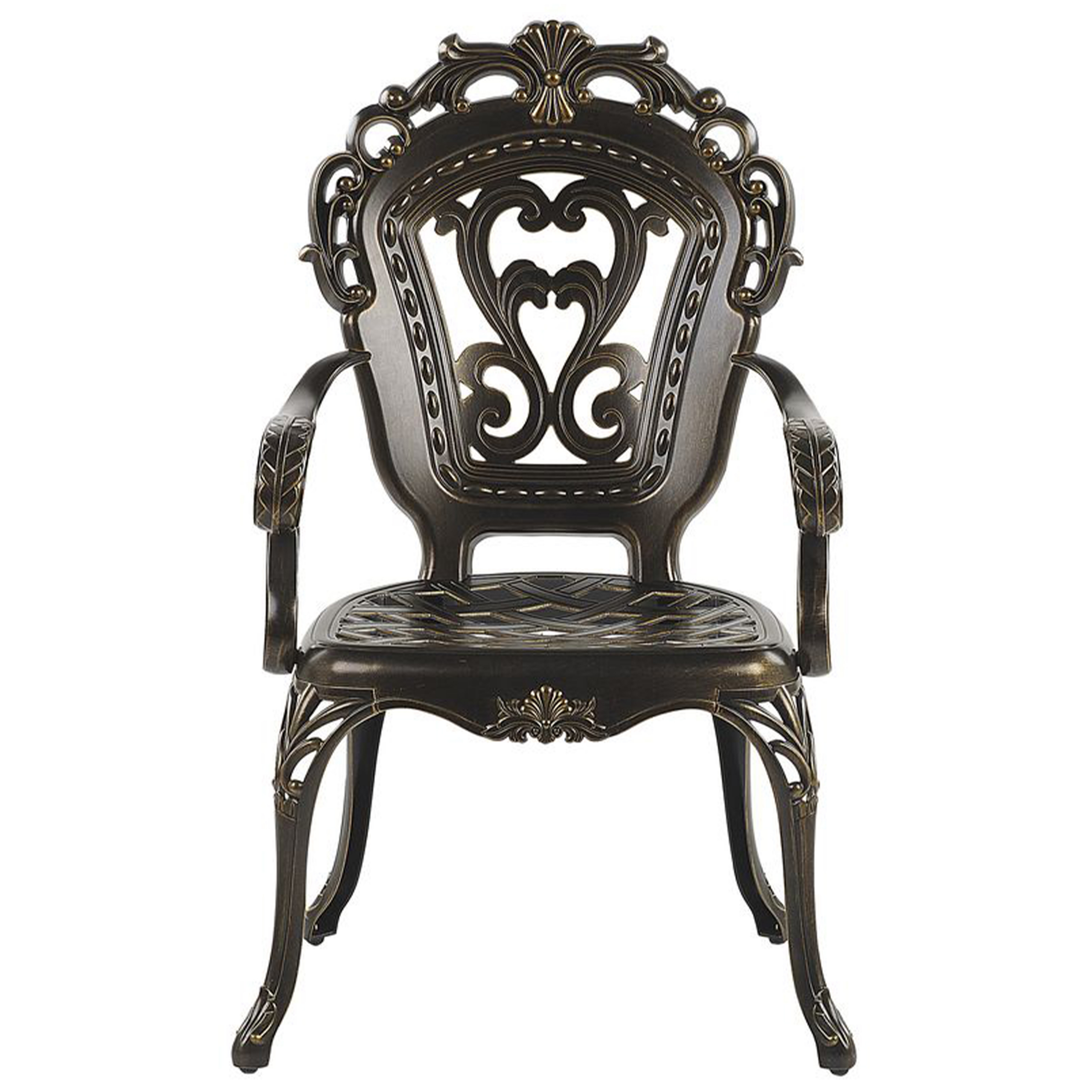 Beliani - Chaise de jardin Aluminium Marron foncé SAPRI - Beliani - Imagen 5