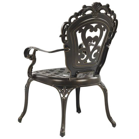 Chaise de jardin Aluminium Marron foncé SAPRI - Beliani - Image 5