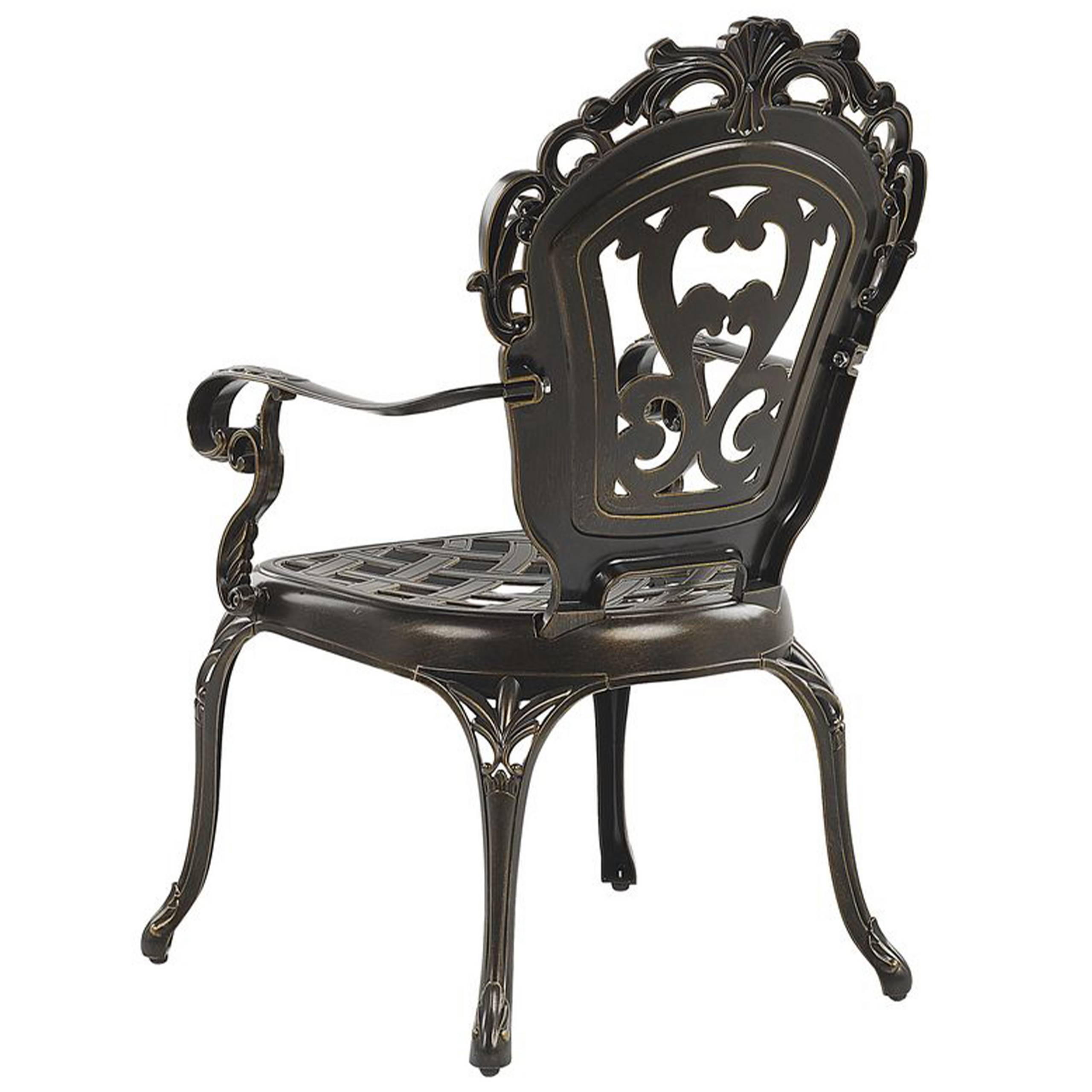 Chaise de jardin Aluminium Marron foncé SAPRI - Beliani - Image 5