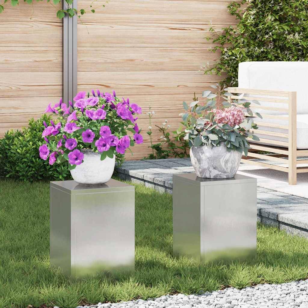 Support plante Prolenta Argent 24 X 24 X 35 cm - P95061A - Image 1