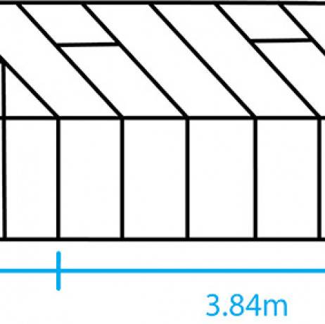 Halls - Serre de jardin Universal en verre trempé avec base de 9.9m², Couleur Vert - Imagen 5