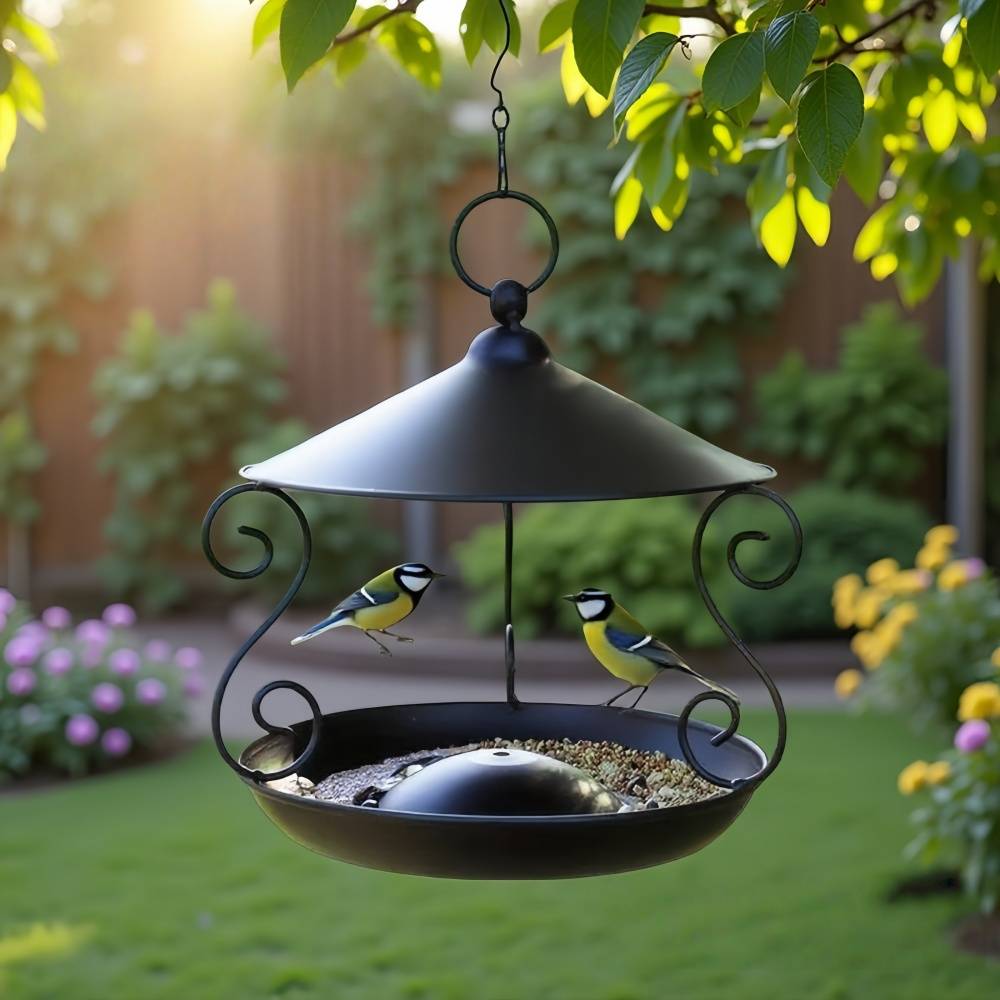 IntiMeg - Nourrisseur d'oiseaux en métal pour extérieur IntiMeg - Image 5