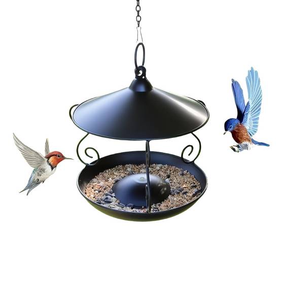 IntiMeg - Nourrisseur d'oiseaux en métal pour extérieur IntiMeg - Image 1