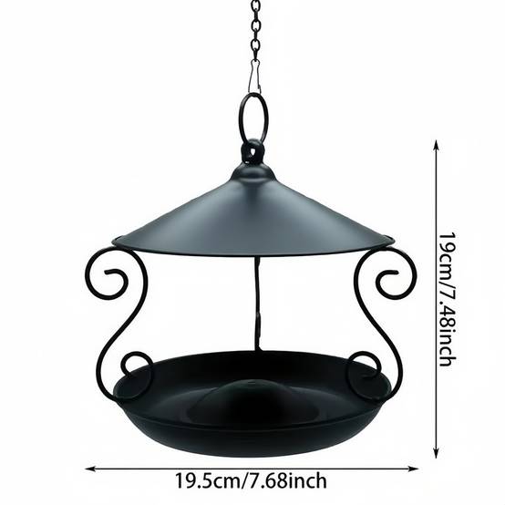 IntiMeg - Nourrisseur d'oiseaux en métal pour extérieur IntiMeg - Image 3