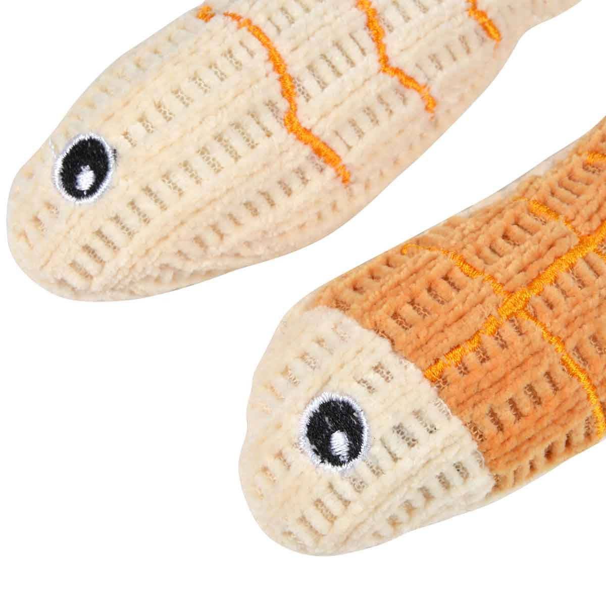 Love Story - Lot de 2 Jouets Poisson pour Chat "Boho Cat" 12cm Moutarde - Image 2