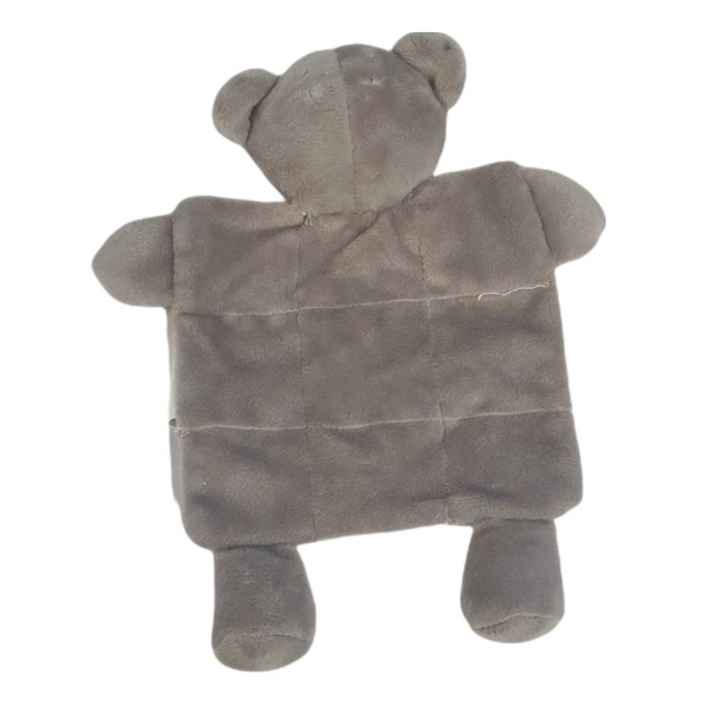 Animallparadise - animallparadise - Jouet en peluche PUPPY XS Plaid gris  24 cm pour chiots - Imagen 5