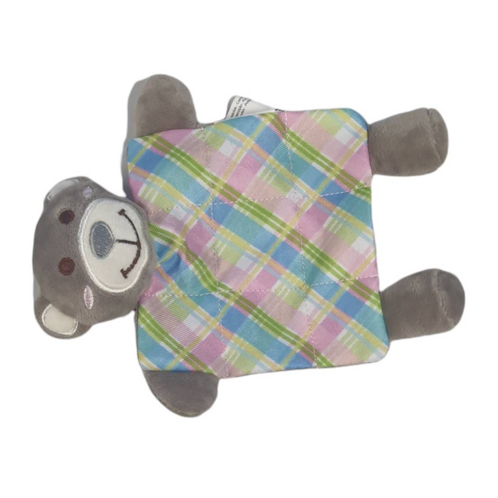 Animallparadise - animallparadise - Jouet en peluche PUPPY XS Plaid gris  24 cm pour chiots - Imagen 4