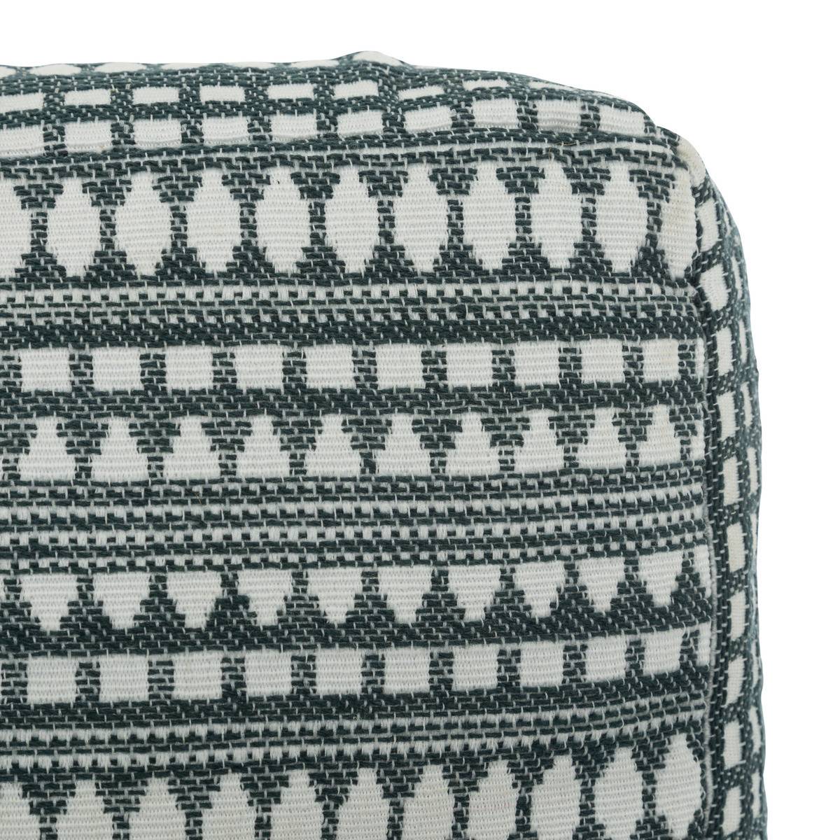 Coussin de sol épais et confortable en coton Bleu Egéen motifs jacquard 38 x 38 cm - Imagen 2