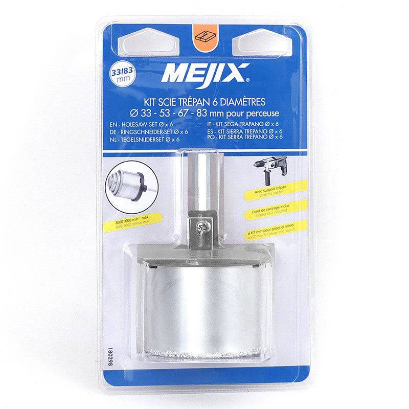 Kit scie trépan MEJIX 180298 diamètres 33/53/67/83 mm Mejix - Imagen 3