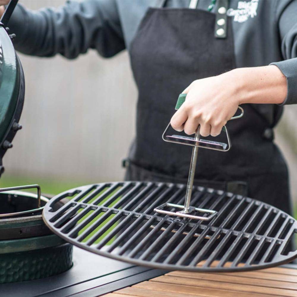 Grille de cuisson pleine kamado Big Green Egg L fonte - Imagen 1