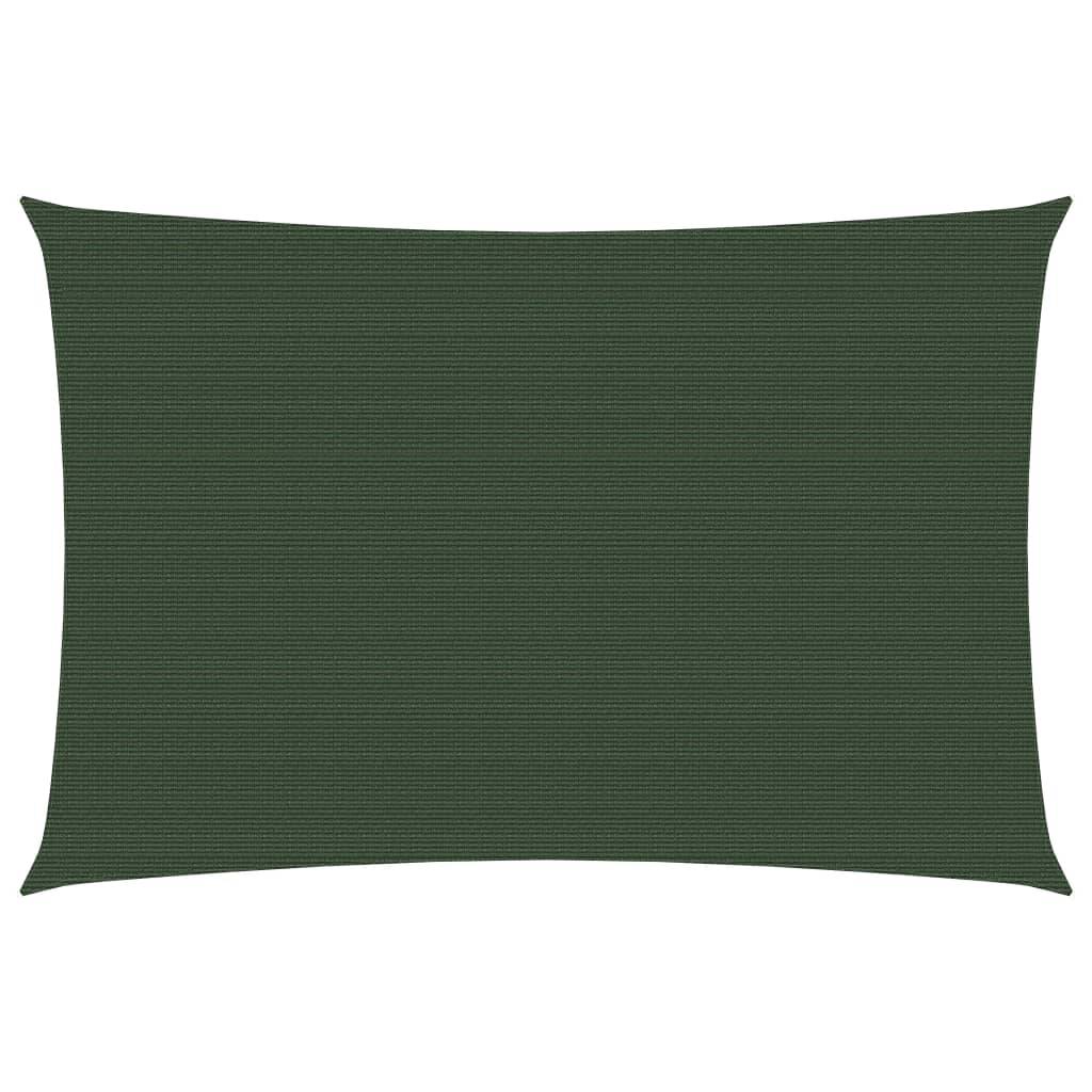 Helloshop26 - Voile toile d'ombrage parasol 160 g/m² PEHD 2,5 x 4 m vert foncé - Imagen 1