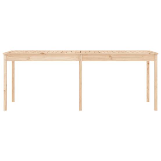 Très Grande Table de Jardin 204cm en Bois de Pin Massif Brut pour 8-10 Personnes – ComfortXL Outdoor Living - Image 5
