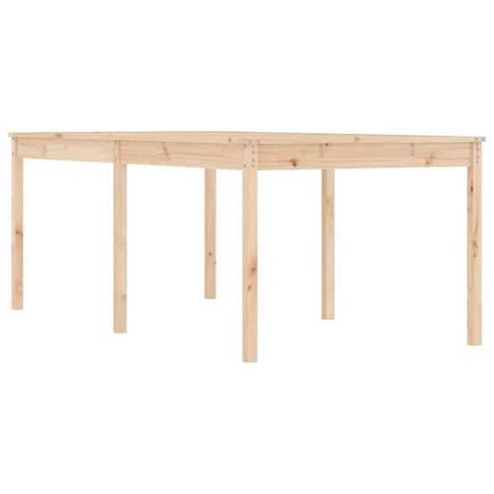 Très Grande Table de Jardin 204cm en Bois de Pin Massif Brut pour 8-10 Personnes – ComfortXL Outdoor Living - Image 2