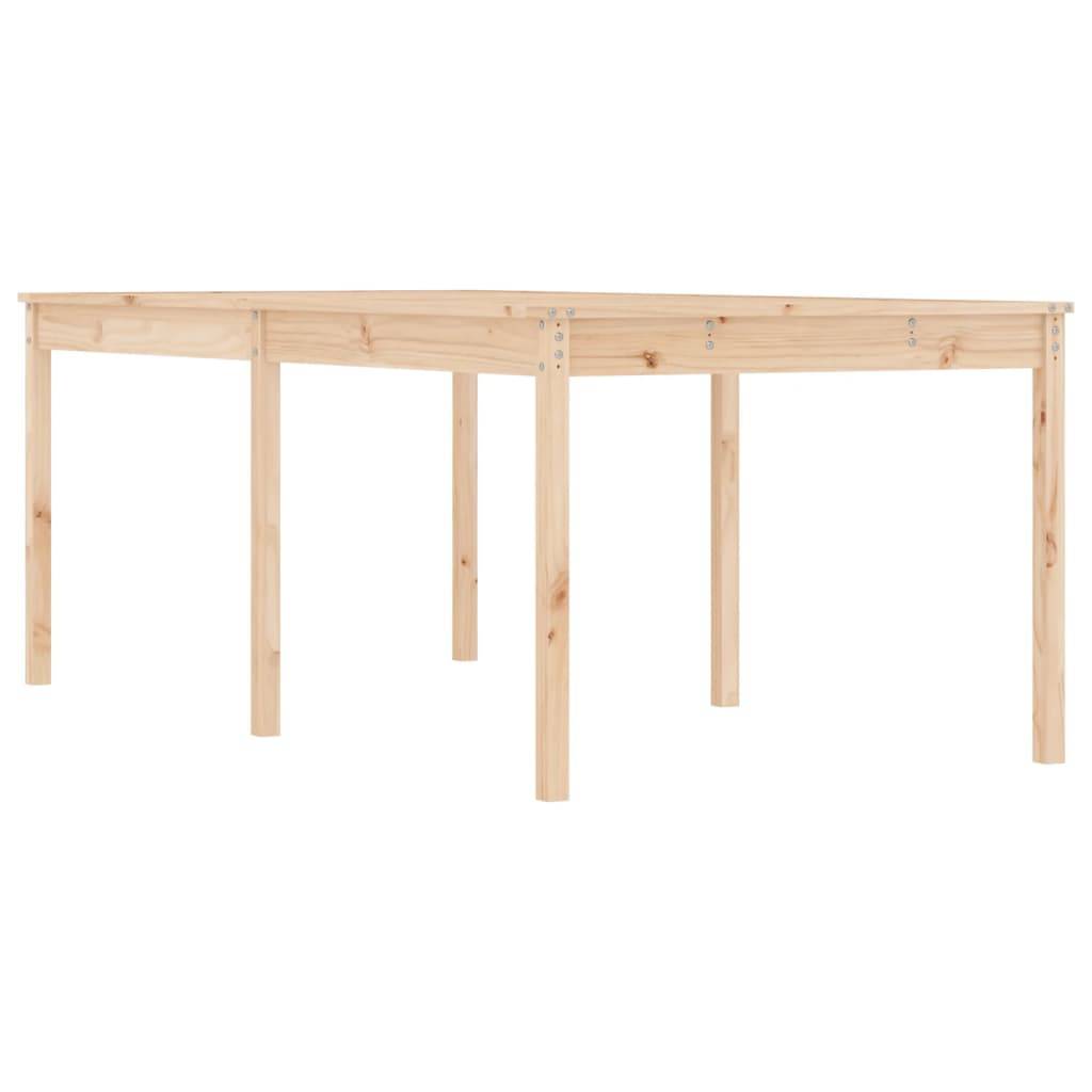 Très Grande Table de Jardin 204cm en Bois de Pin Massif Brut pour 8-10 Personnes – ComfortXL Outdoor Living - Image 2