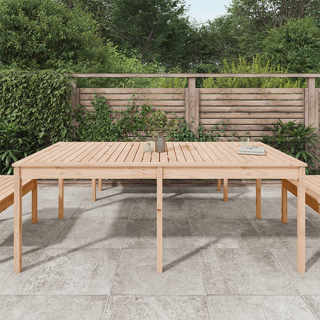 Très Grande Table de Jardin 204cm en Bois de Pin Massif Brut pour 8-10 Personnes – ComfortXL Outdoor Living - Image 3