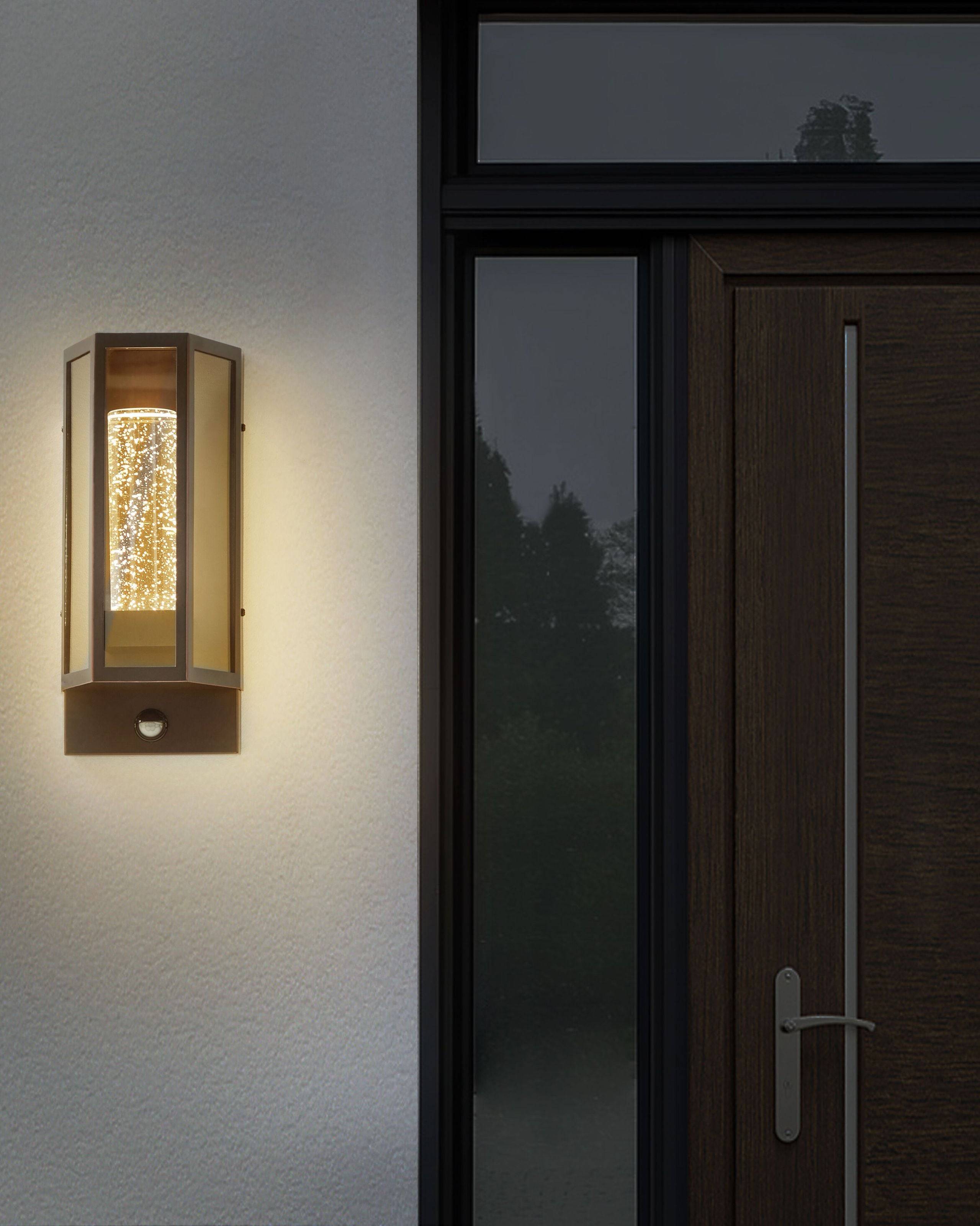 Beliani - Lampe murale pour l'extérieur Métal Marron FRUID - Beliani - Imagen 1