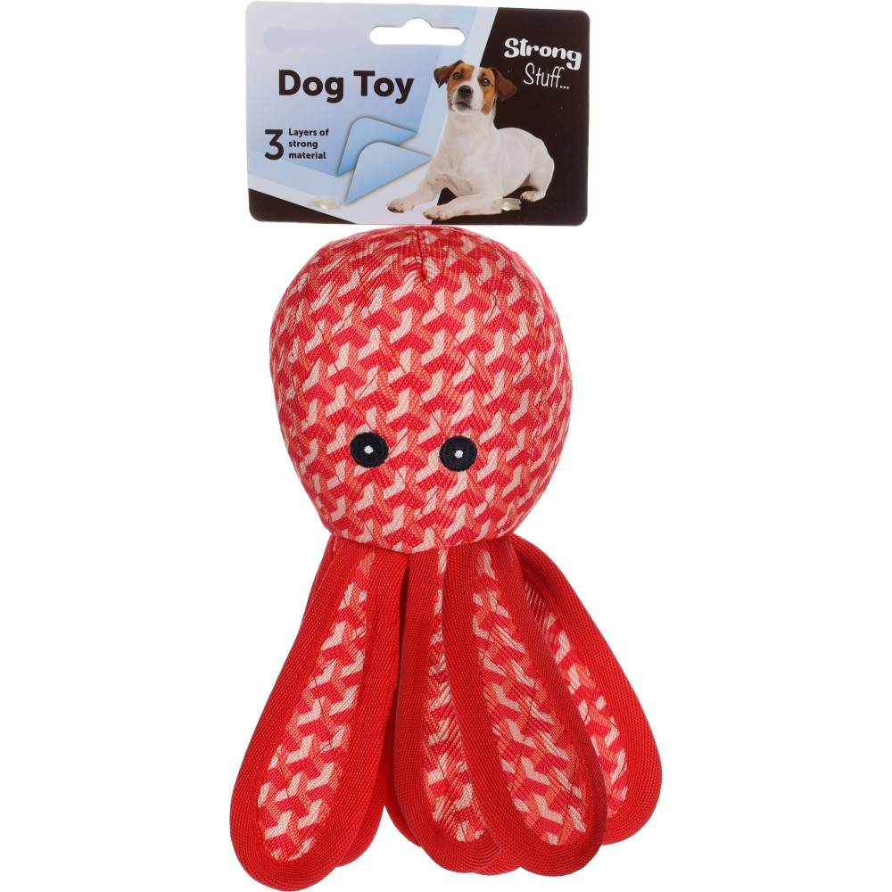 Animallparadise - animallparadise - Jouet Strong Stuff Poulpe rouge 23.5 cm. pour chien. - Imagen 3