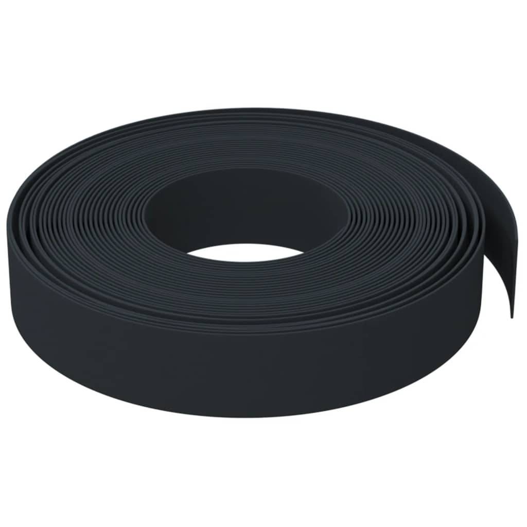 Bordure jardin polyéthylène délimitation pelouses aménagement 30m x 10cm noir - ComfortXL Outdoor Living - Image 4
