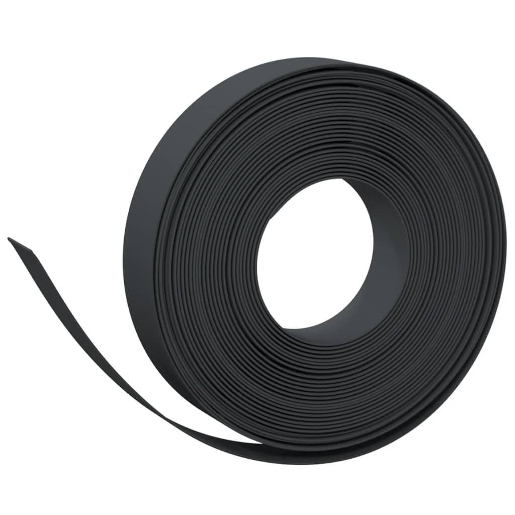 Bordure jardin polyéthylène délimitation pelouses aménagement 30m x 10cm noir - ComfortXL Outdoor Living - Image 3