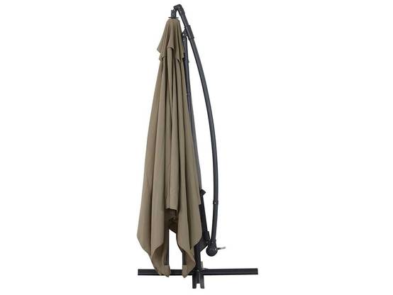 Parasol Jardin Déporté Alu "ilios 3" - Carré - 3 X3 M - Taupe -habitat Et Jardin - Image 2