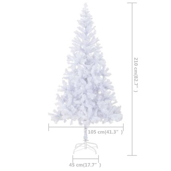 Vidaxl - Arbre de Noël artificiel pré-éclairé/boules 210 cm 910 branches vidaXL 3077667 - Image 3