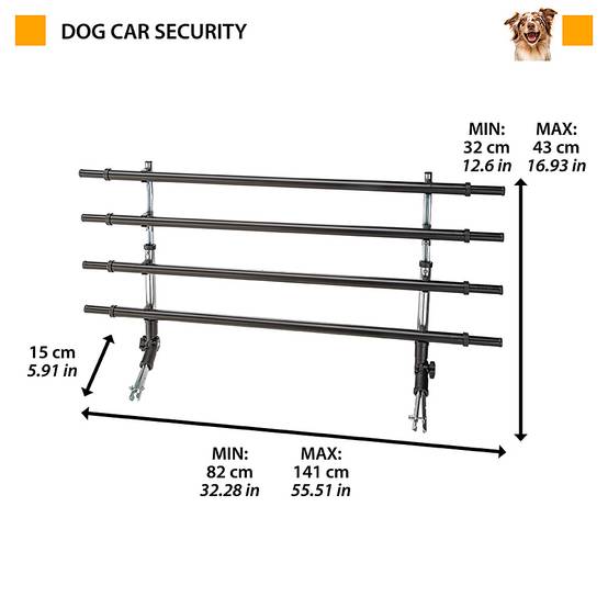 Ferplast - Séparation pour voiture DOG CAR SECURITY pour le transport de chiens, universel, en acier vernis - Imagen 2