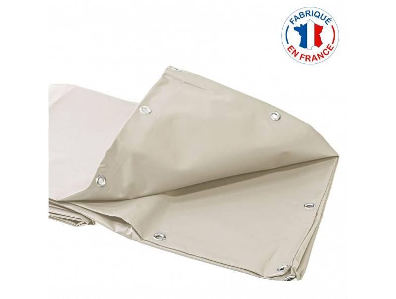Bâche PVC Pergola 680 Gr/M² TECPLAST Ivoire 3.5 x 4 m - PR1441 - Image 2