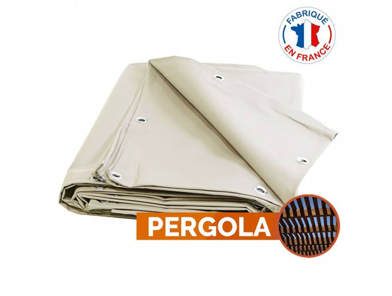 Bâche PVC Pergola 680 Gr/M² TECPLAST Ivoire 3.5 x 4 m - PR1441 - Image 3