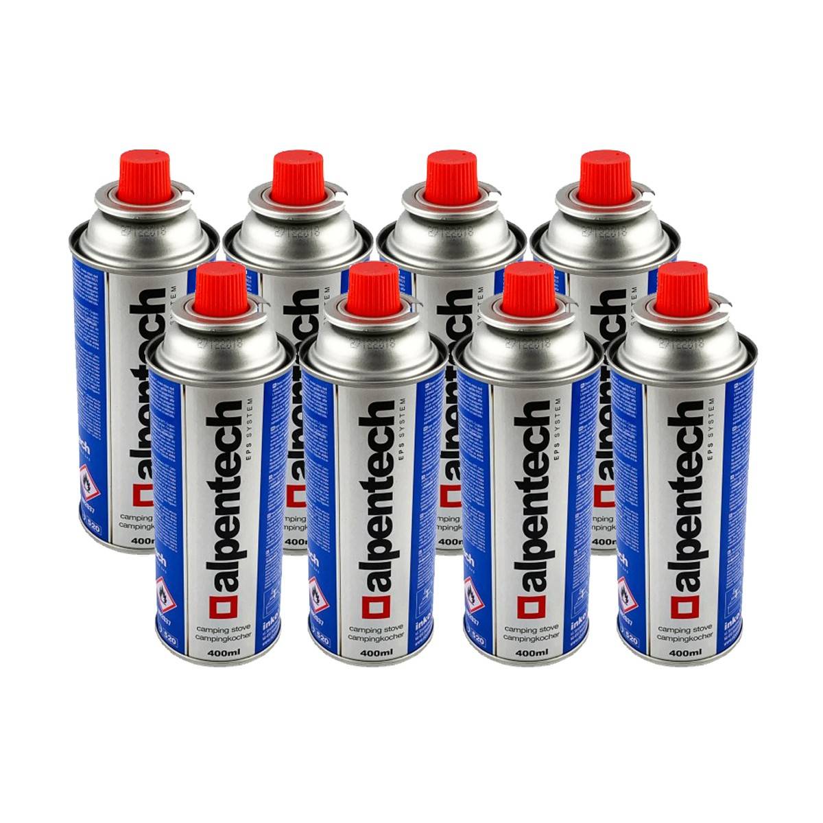 Pack de 8 Cartouches de gaz 250g butane Camping Butane ALPENTECH - Imagen 1