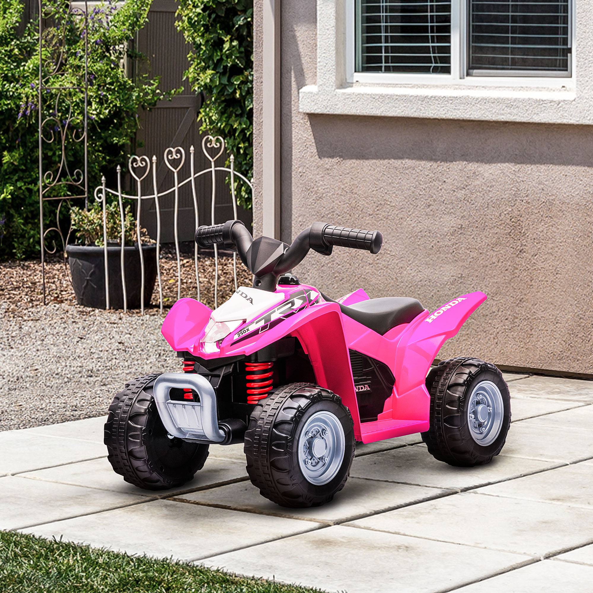 Quad Électrique 12V Avec Télécommande Parentale, 2 Vitesses, Phares LED Et Musique – Pour Enfants De 3 à 8 Ans (Rouge)
