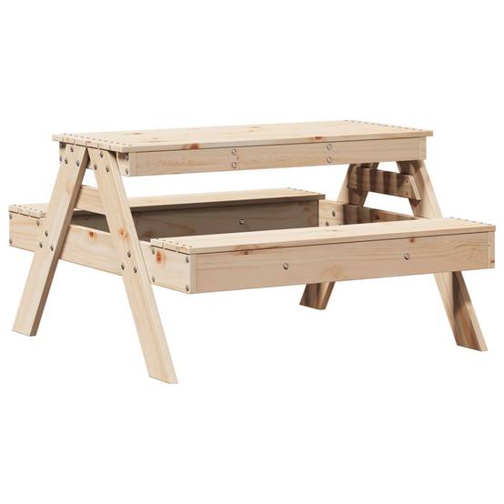 ComfortXL - Petite Table de Pique-Nique pour Enfants en Bois de Pin Massif avec Bancs Attachés – ComfortXL Outdoor Living - Image 6