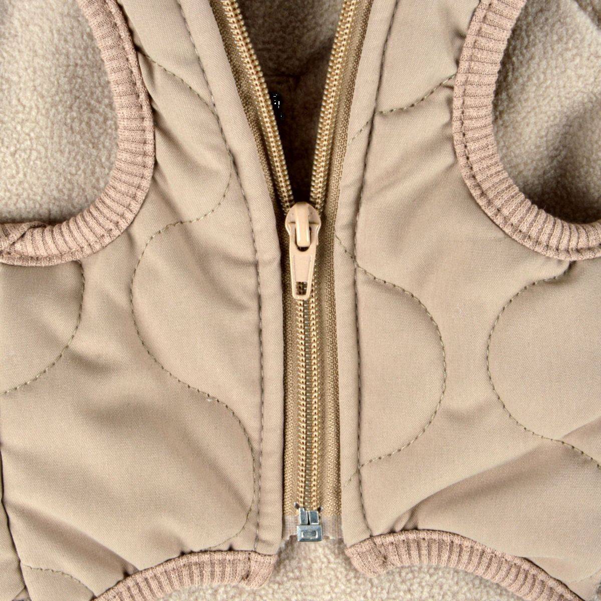 Love Story - Manteau Matelassé Pour Chien "Teddy" 30cm Beige - Image 2