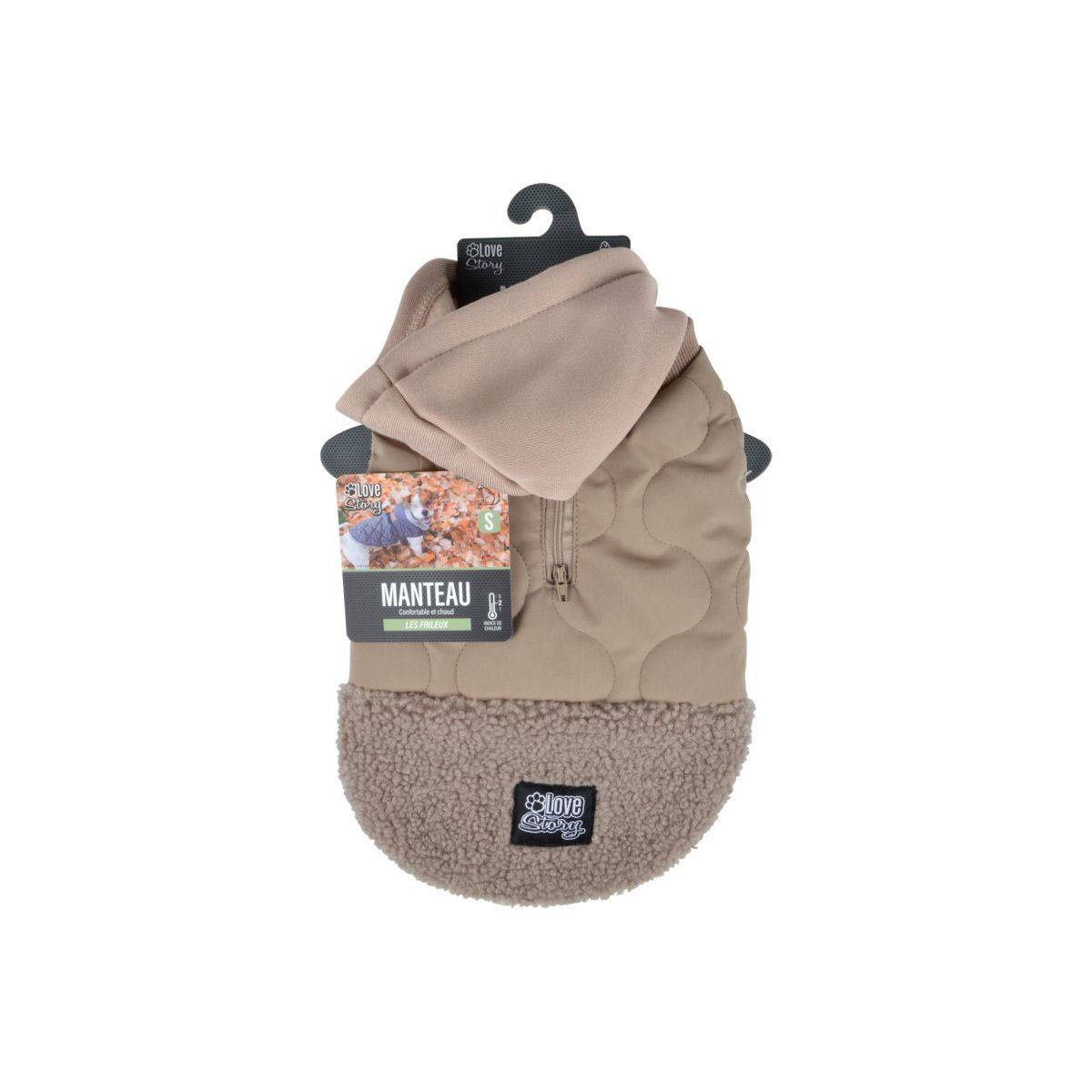 Love Story - Manteau Matelassé Pour Chien "Teddy" 30cm Beige - Image 8
