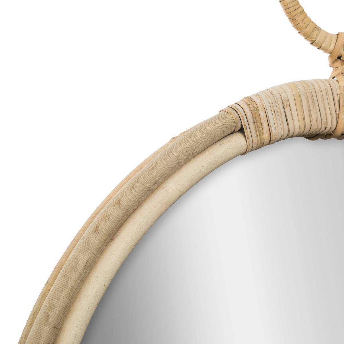 Atmosphera - Miroir "Gousset" rotin D38cm - Atmosphera Créateur d'intérieur - Imagen 2