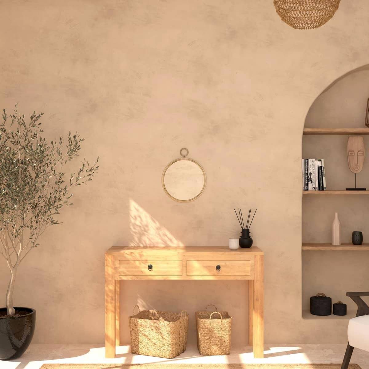 Atmosphera - Miroir "Gousset" rotin D38cm - Atmosphera Créateur d'intérieur - Image 4