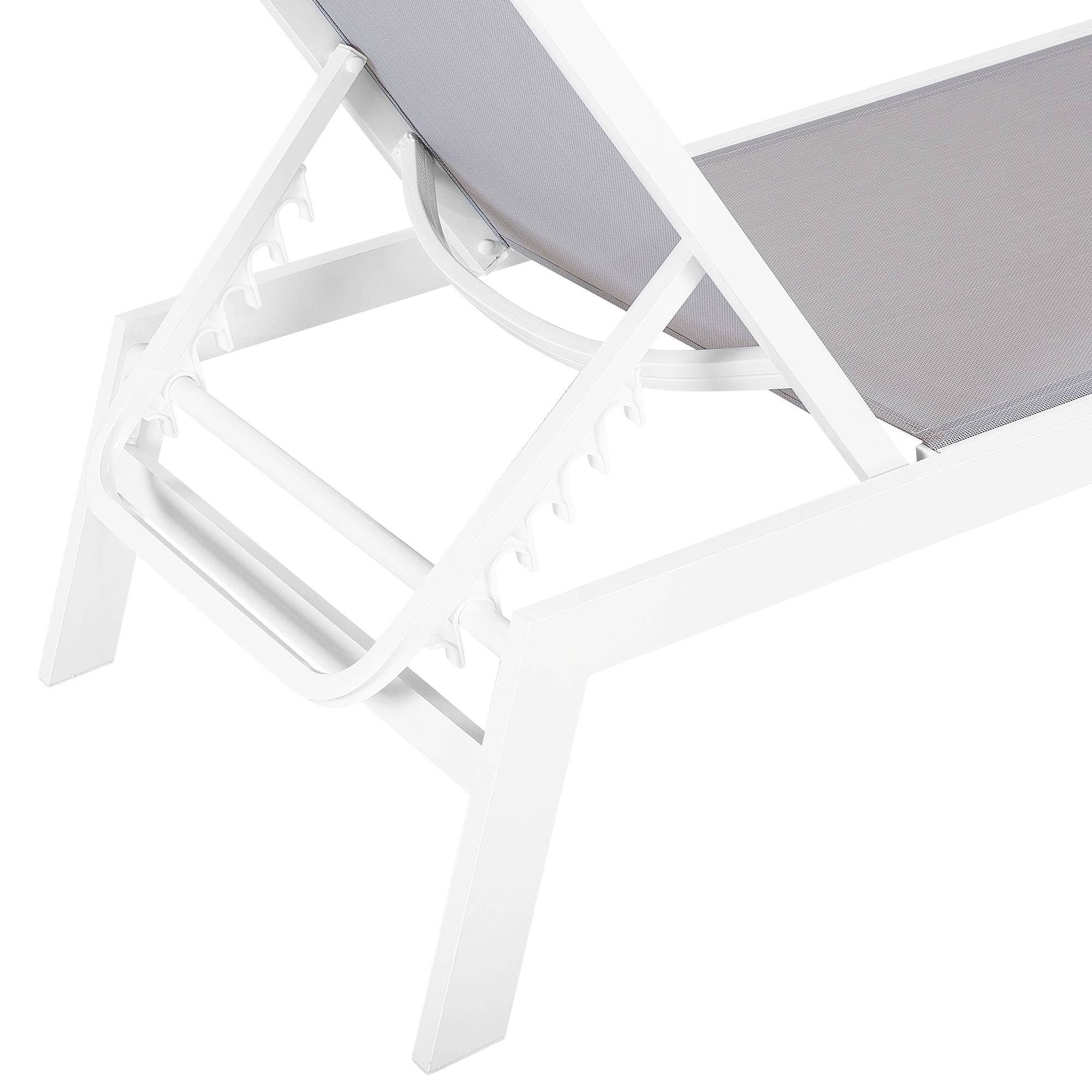 Beliani - Chaise longue Aluminium Gris CATANIA - Beliani - Imagen 6
