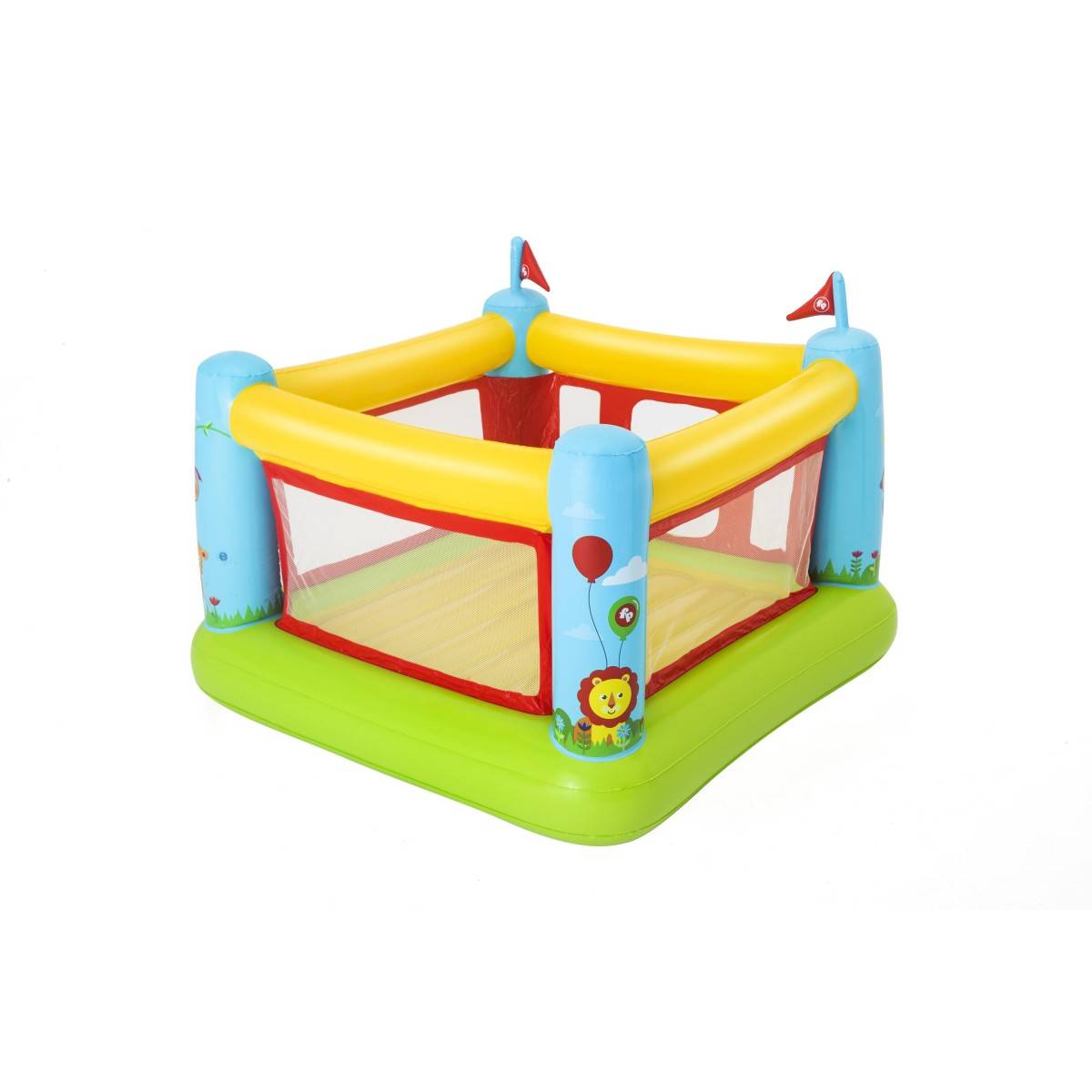 Bestway - Jeu gonflable Château à balles pour enfant 3 à 6 ans Aire de Jeux Trampoline Fisher Price BESTWAY - Imagen 1