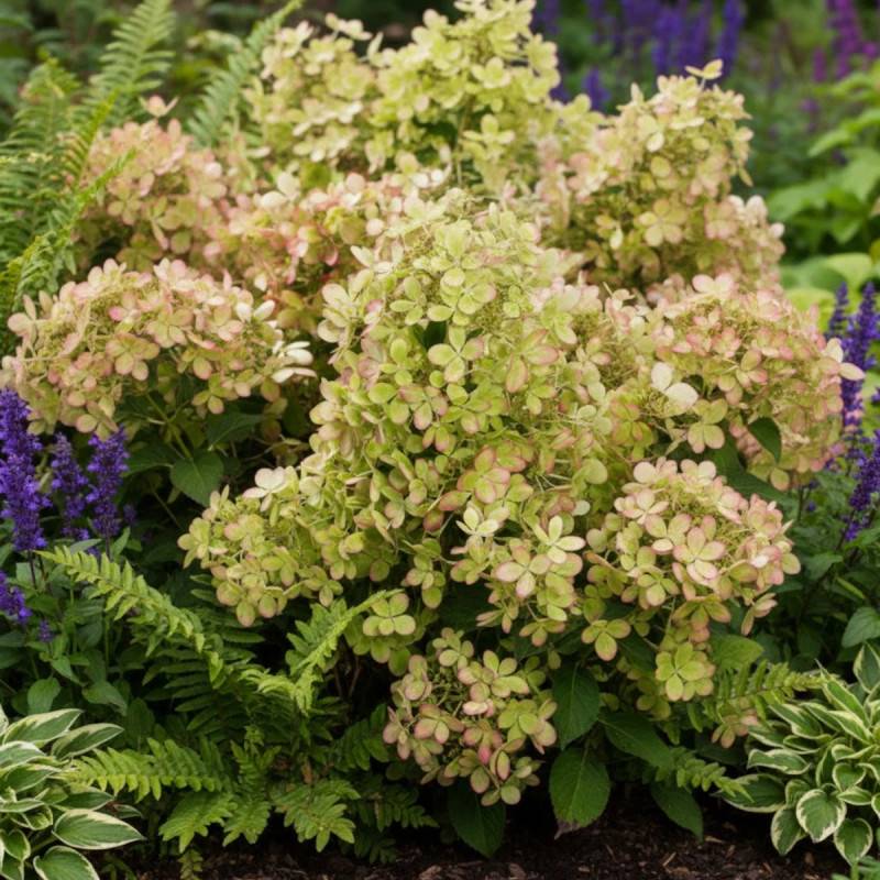 Hortensia paniculata Pastelgreen® 'Rencolor', Hydrangea paniculata à fleurs Rose - feuillage Caduc - Pot de 1,5L - 10/20 cm-  hauteur à maturité De 1, - Imagen 4