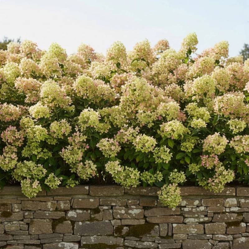 Hortensia paniculata Pastelgreen® 'Rencolor', Hydrangea paniculata à fleurs Rose - feuillage Caduc - Pot de 1,5L - 10/20 cm-  hauteur à maturité De 1, - Imagen 5