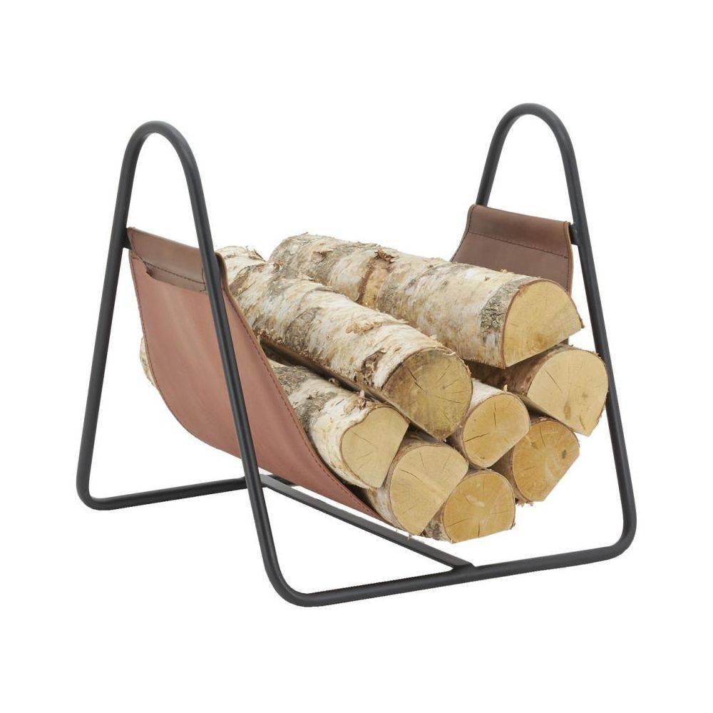 Aubry Gaspard - Porte-bûches en métal et cuir - Imagen 2