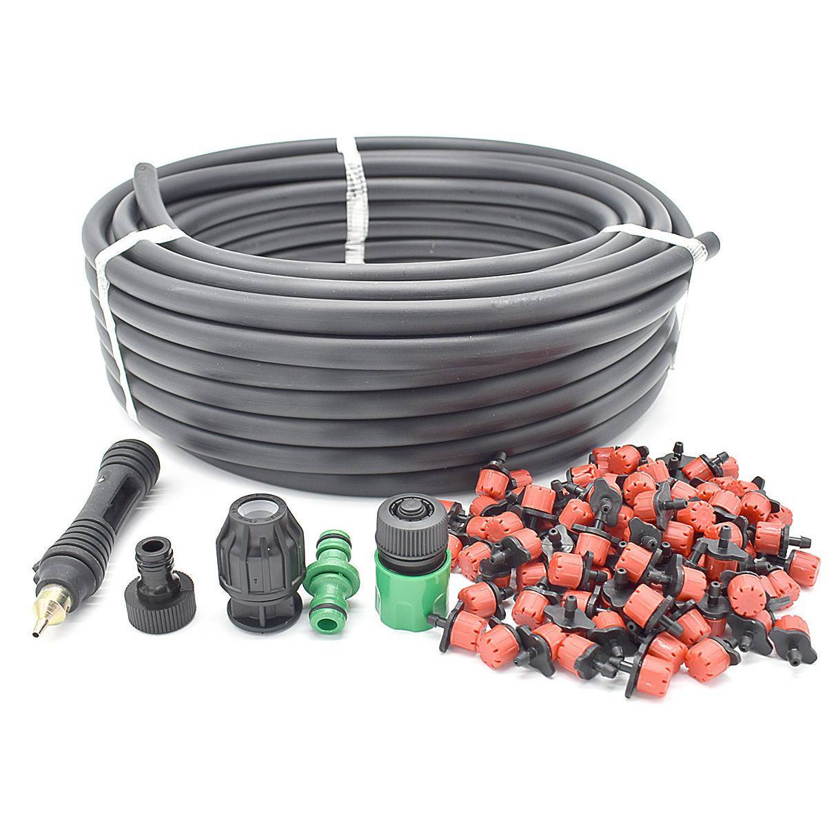 Multitanks - Kit de micro-irrigation avec tuyau, goutteurs et raccords