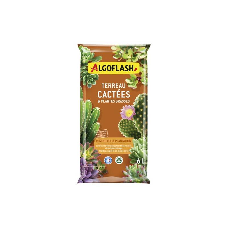 Algoflash - Terreau Cactees Et Plan.grasses 6l /nc Algoflash. - Atcac6n
