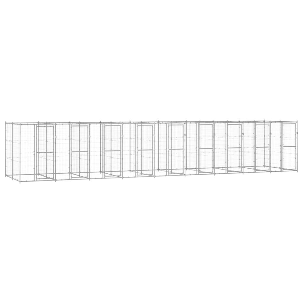Vidaxl - Chenil extérieur Acier galvanisé 21,78 m² vidaXL 3082289 - Imagen 1