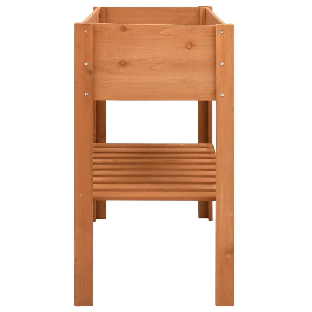 Support de Rangement pour Plantes en Bois de Sapin 2 Niveaux pour Balcon et Salon Brun – ComfortXL Outdoor Living - Imagen 3