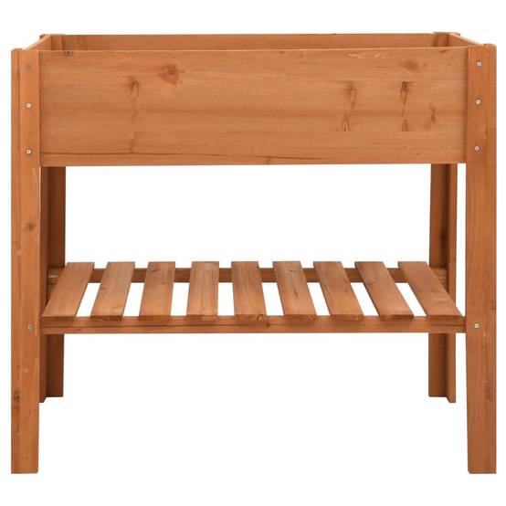 Support de Rangement pour Plantes en Bois de Sapin 2 Niveaux pour Balcon et Salon Brun – ComfortXL Outdoor Living - Imagen 2
