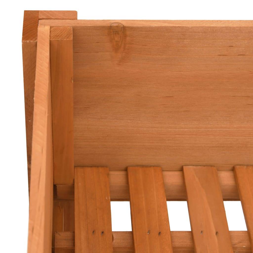 Support de Rangement pour Plantes en Bois de Sapin 2 Niveaux pour Balcon et Salon Brun – ComfortXL Outdoor Living - Imagen 4
