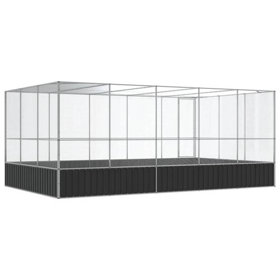 Volière Jardin Acier Galvanisé Grand Format 518x307cm Argent - ComfortXL Outdoor Living - Image 5