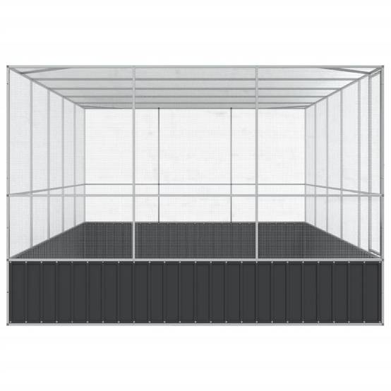 Volière Jardin Acier Galvanisé Grand Format 518x307cm Argent - ComfortXL Outdoor Living - Image 4