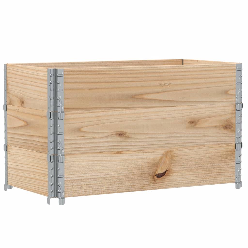 Jardinière bois de pin naturel 100 x 50 x 60.5 cm - PANGIVO - Image 2